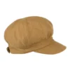 Wool Blend Baker Boy Cap - Camel