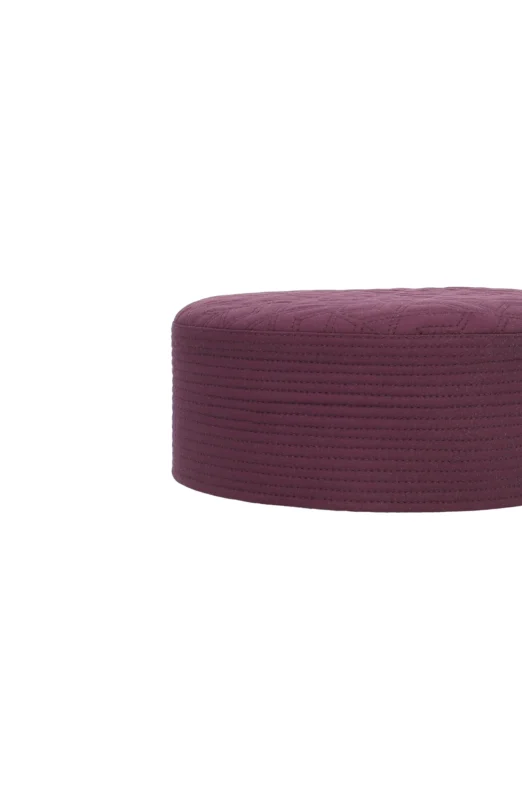 BURGUNDY MEN PRAYER CAP WASH N WEAR