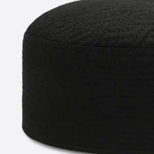 Black Kufi Namaz Cap For Men