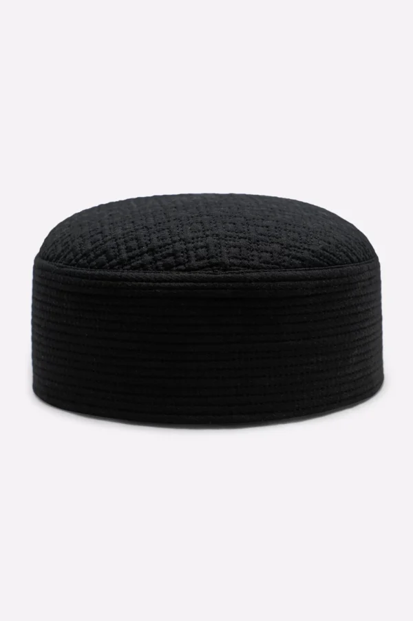 Black Namaz Cap For Men