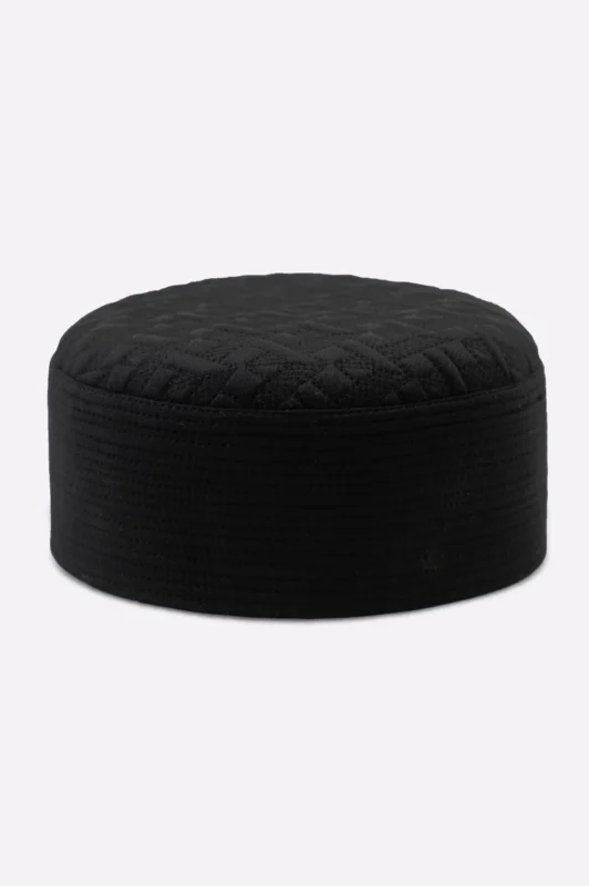 Black Namaz Cap For Men