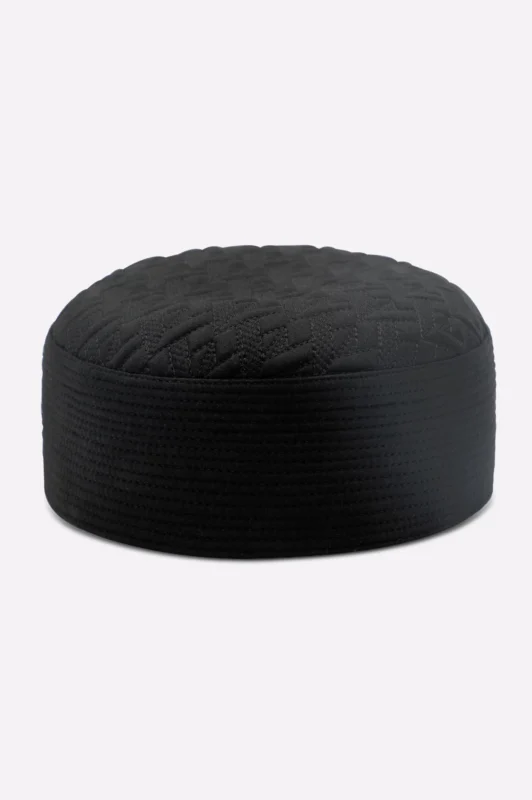 Black Namaz Cap For Men