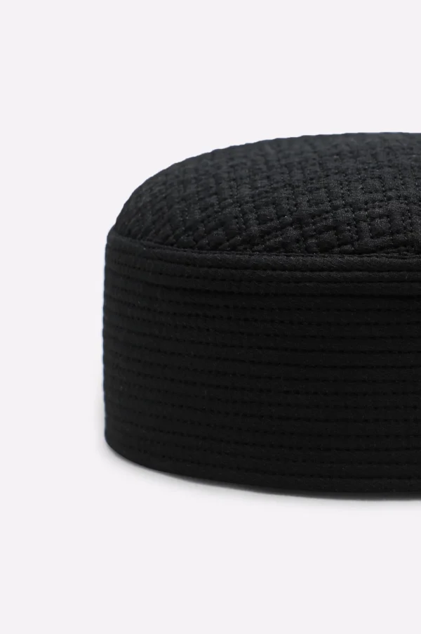 Black Namaz Cap For Men
