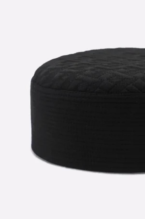 Black Namaz Cap For Men