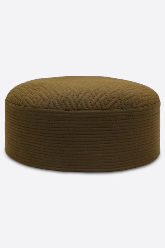 Brown Kufi Namaz Cap For Men