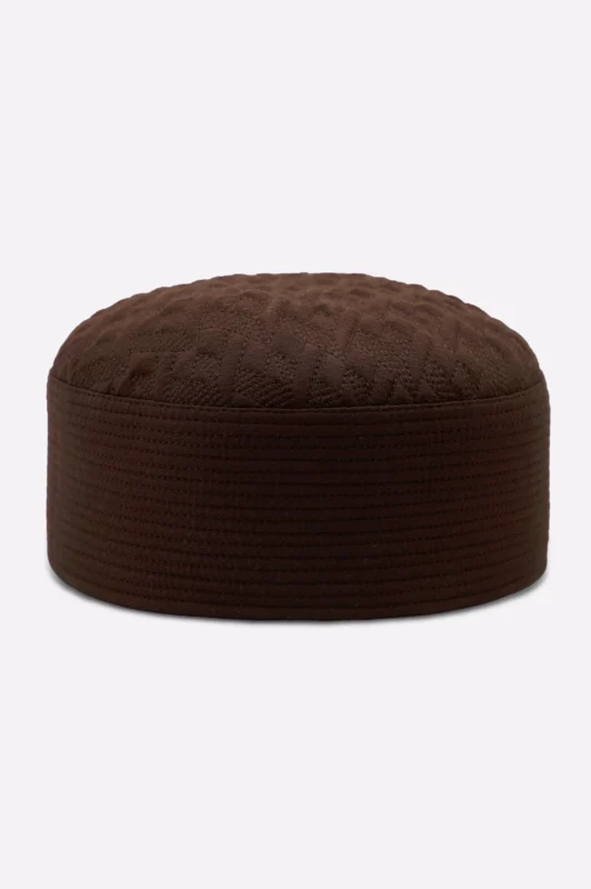 Brown Namaz Cap For Men