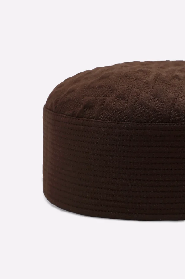Brown Namaz Cap For Men