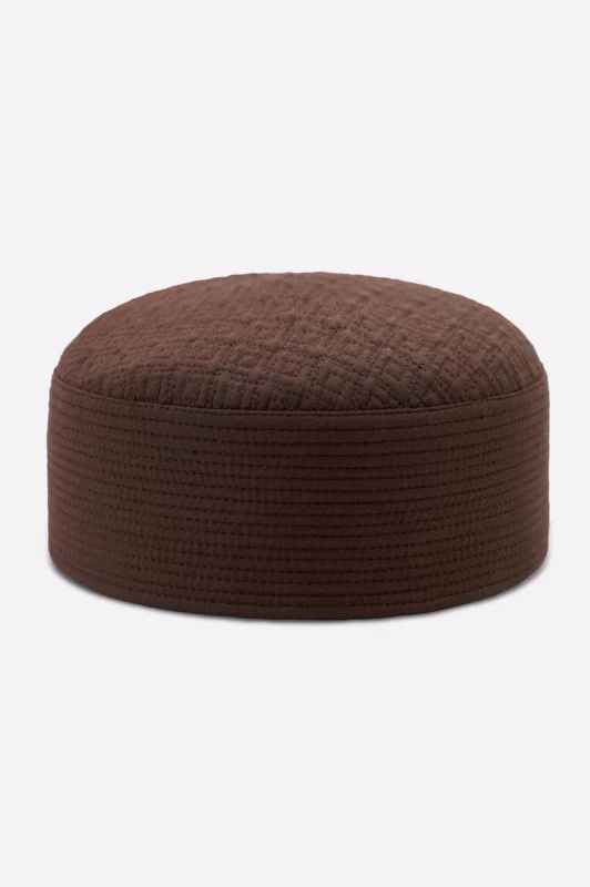 Brown Prayer Cap For Men