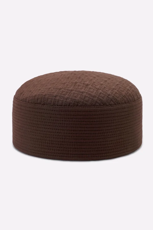 Brown Prayer Cap For Men
