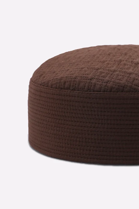 Brown Prayer Cap For Men