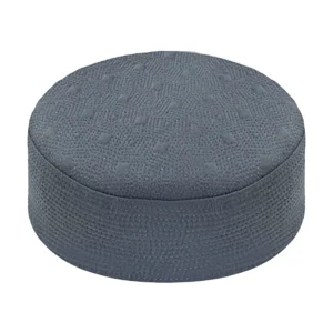 CHARCOAL MEN PRAYER CAP WASH N WEAR