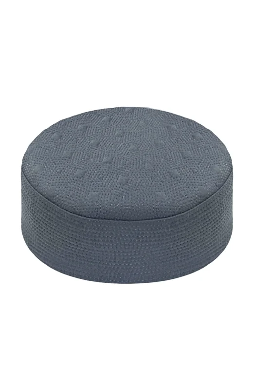 CHARCOAL MEN PRAYER CAP WASH N WEAR