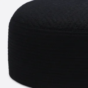 Dark Blue Kufi Prayer Cap For Men