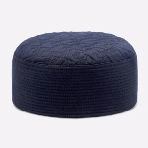 Dark Blue Prayer Cap For Men