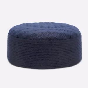 Dark Blue Prayer Cap For Men