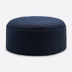 Dark Blue Prayer Cap For Men