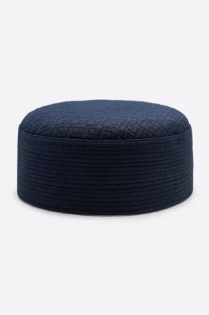 Dark Blue Prayer Cap For Men