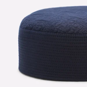 Dark Blue Prayer Cap For Men