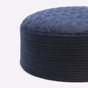 Dark Blue Prayer Cap For Men