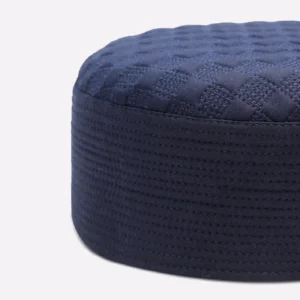 Dark Blue Prayer Cap For Men