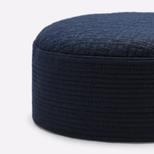 Dark Blue Prayer Cap For Men