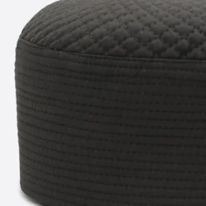 Dark Grey Kufi Prayer Cap For Men