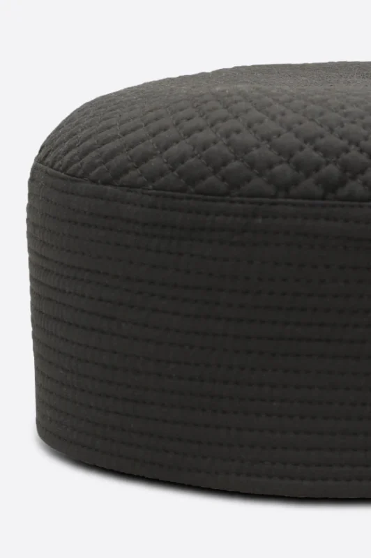 Dark Grey Kufi Prayer Cap For Men