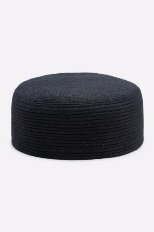 Dark Grey Prayer Cap For Men