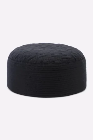 Dark Grey Prayer Cap For Men