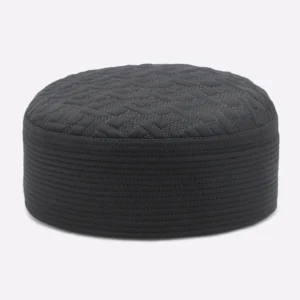 Dark Grey Prayer Cap For Men