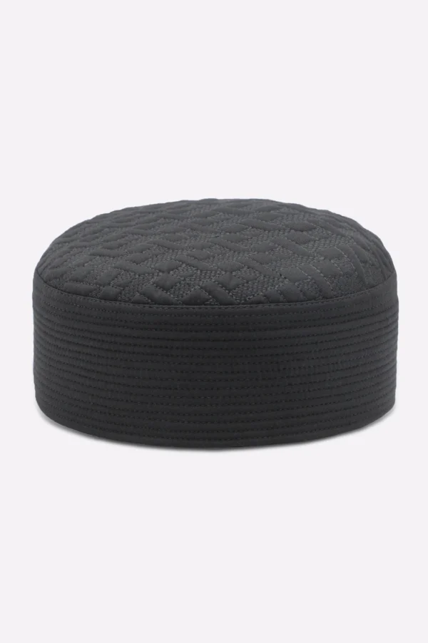 Dark Grey Prayer Cap For Men