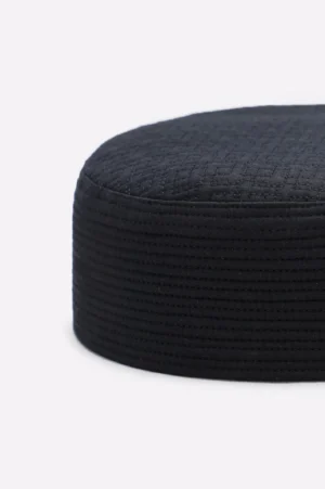 Dark Grey Prayer Cap For Men