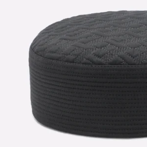 Dark Grey Prayer Cap For Men