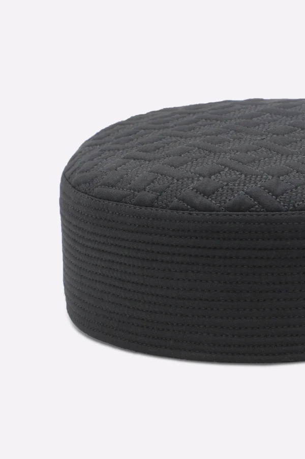Dark Grey Prayer Cap For Men