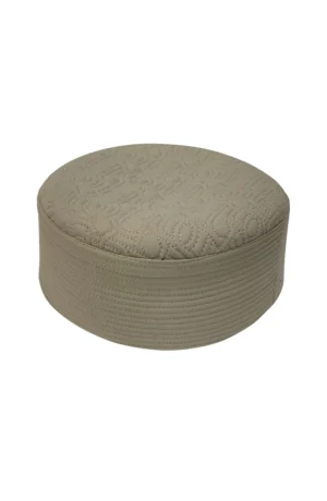 LIGHT BROWN MEN PRAYER CAP WASH N WEAR