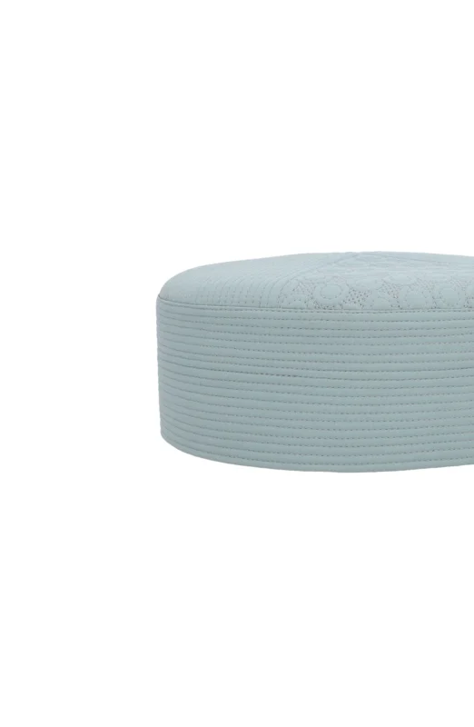 LIGHT TURQUOISE MEN PRAYER CAP WASH N WEAR