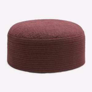 Maroon Prayer Cap For Men