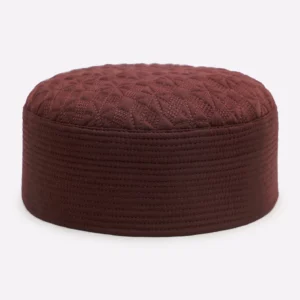 Maroon Prayer Cap For Men