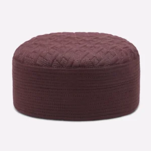 Maroon Prayer Cap For Men
