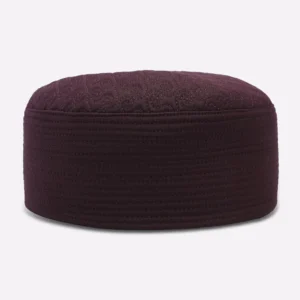 Maroon Prayer Caps For Men