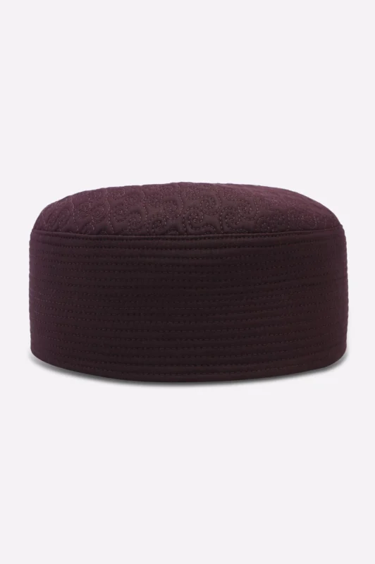 Maroon Prayer Caps For Men