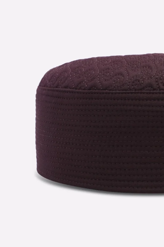 Maroon Prayer Caps For Men