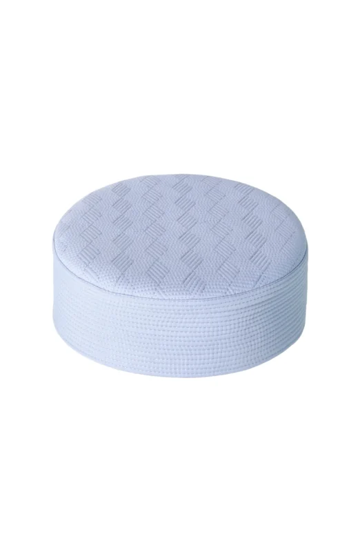 SKY BLUE MEN NAMAZ CAP WASH N WEAR