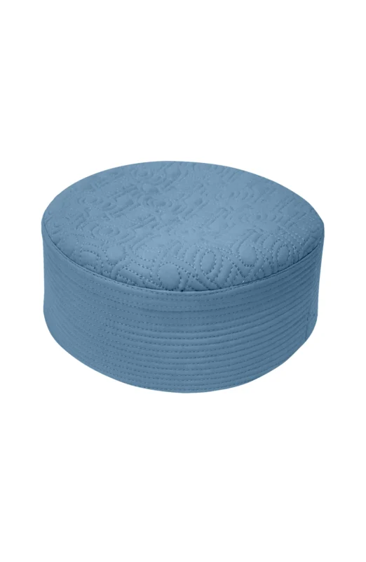 STEEL BLUE MEN PRAYER CAP WASH N WEAR