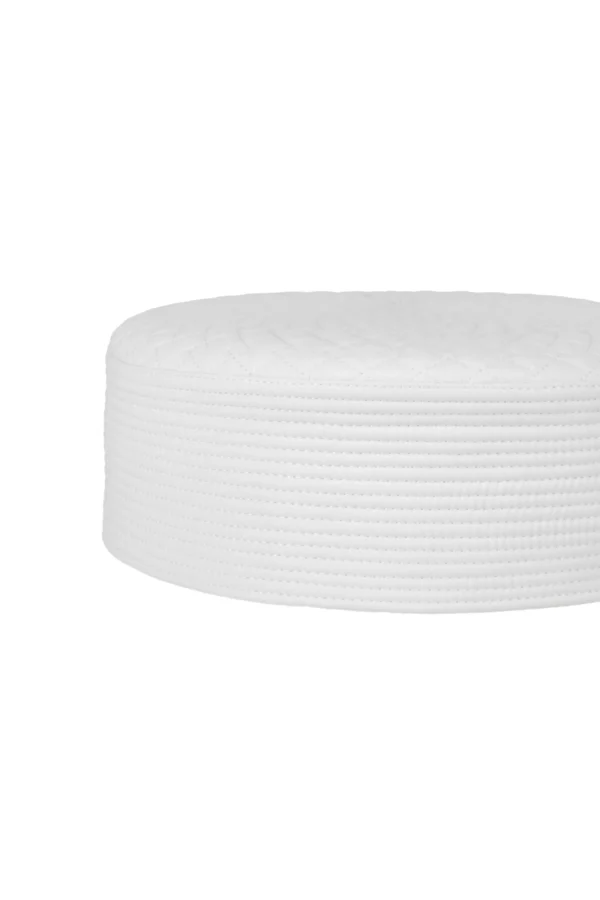 WHITE MEN NAMAZ CAP WASH N WEAR