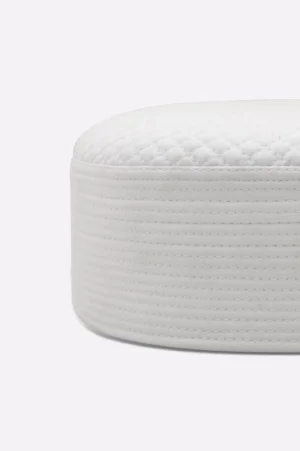 White Kufi Namaz Cap For Men