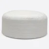White Kufi Prayer Cap For Men