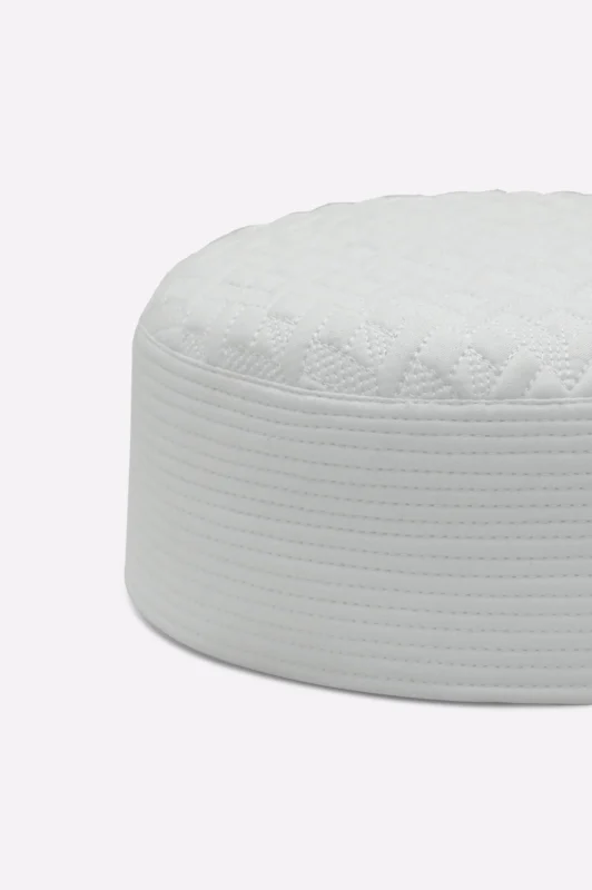 White Namaz Cap For Men