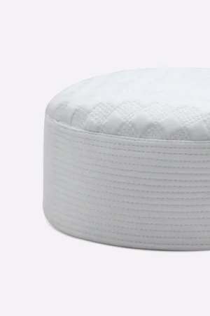 White Namaz Cap For Men