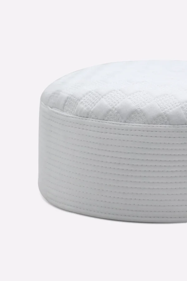 White Namaz Cap For Men